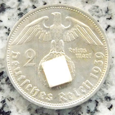 2 Reichsmark 1939 D Hindenburg