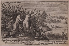 C. DE PASSE `PAN UND SYRINX / OVID, METAMORPHOSEN´ H. 852, KUPFERSTICH, 1607