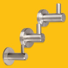 Garderobenhaken Kleiderhaken EDELSTAHL Wandhaken Mantelhaken Haken Garderobe