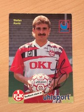 Stefan Kuntz 1. FC Kaiserslautern Autogrammkarte original signiert #33488