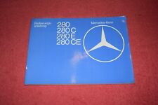 Betriebsanleitung Bedienungsanleitung Mercedes Baureihe 123 II.1977 erstklassig