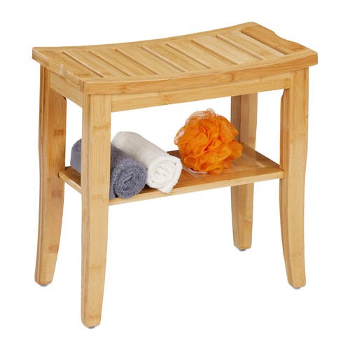Badhocker bambus sitzhocker - badhocker, bambus-sitzhocker