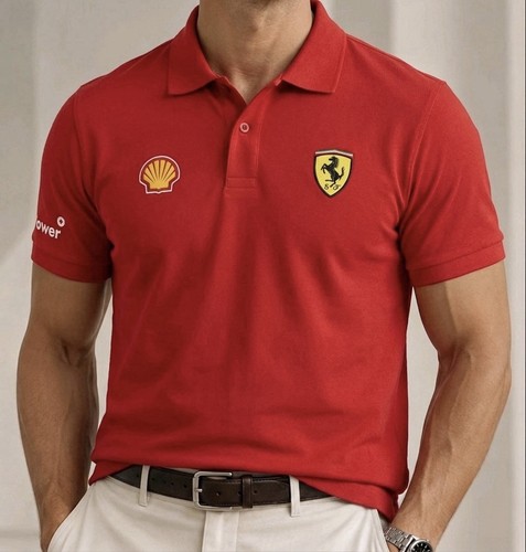 Ferrari vintage polo shirt - vintage, rot