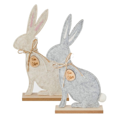 Filz hase sitzend auf - hase,