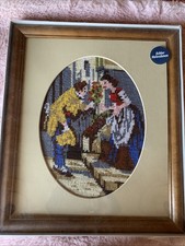 Stickbild, schon fertig gestickt Kreuzstich