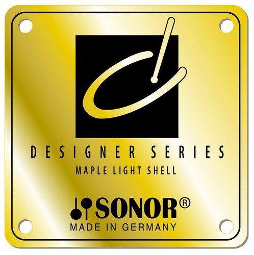 Drum badge sonor designer gold - drum,