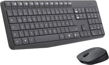 LOGITECH MK235 Kabelloses Tastatur-Maus-Set Nano USB PC/Laptop Deutsch QWERTZ