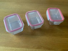 Emsa 3 x Glas-Frischhaltedose mit Deckel 13 cm x 10 cm