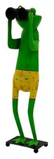 lustiger Metall-Frosch als