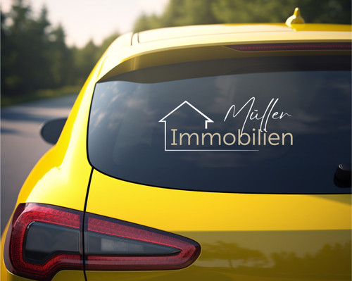 Eigenes logo als autoaufkleber - eigenes,