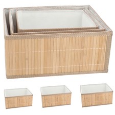 3er SET Bambus Box