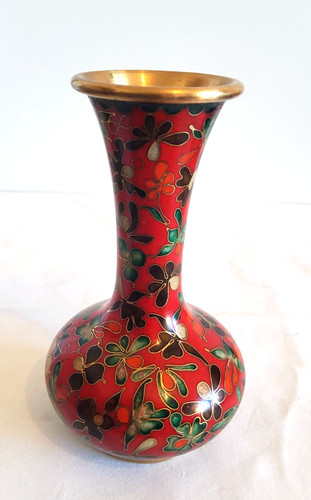 Chinesische cloisonne vase - cloisonne, mit
