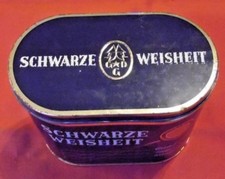 Alte Dose , Blechdose , Zigarrendose , 25 Schwarze Weisheit , Deter Zigarren