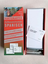 SPANISCH Aufbauwortschatz mit 800 Karteikarten & 1200 Vokabeln | unbenutzt