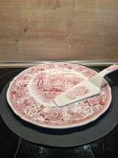 Villeroy & Boch Burgenland Tortenplatte Tortenheber Kuchenteller Rot 32,5 cm