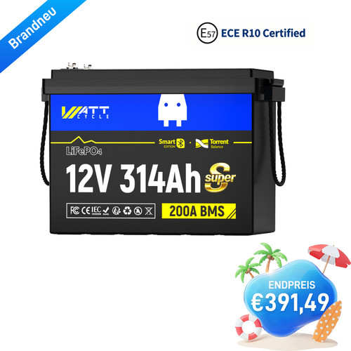 12v 314ah mini super - 12v, lifepo4