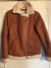 Jacke Wildlederoptik Mit Lammfellimitat 