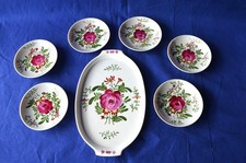 Ostfriesische Rose 6 Konfektschalen + Servierschale Nippon Japan
