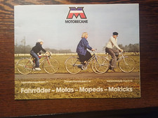 Motobecane Oldtimer Fahrrad Faltprospekt Werbeprospekt Deutsch selten Mofa ect.