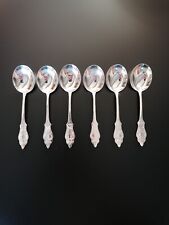 Robbe & Berking Ostfriesenmuster Bouillonlöffel 15 cm 6 Personen Silber 90er