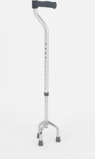 Adjustable Tripod Walking Stick, Rubber Tips, Comfortable Handle for Stability