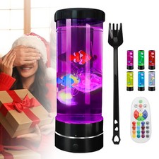 LED Quallen Lampe Lavalampe Groß Aquarium Stimmungslicht,Quallen Lava Lampe USB