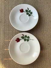 Winterling Kirchenlamitz Bavaria 2x Untertasse  Rosendekor Top!