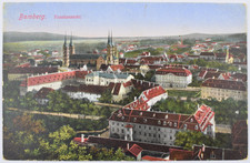 Ansichtskarte Bamberg Totalansicht Stadtansicht 1913 gelaufen Bayern Postkarte