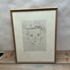 Gerahmte Bleistift-Skizze