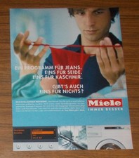 Seltene Werbung MIELE NAVITRONIC Vollwaschautomat Waschmaschine - Höschen 2003