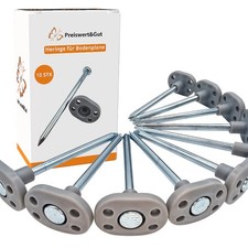 10x Zeltheringe für Bodenplane – Hering L10cm - Ø6mm – Bodennagel Zeltteppich