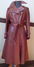 Ledermantel braun größe - ledermantel, l