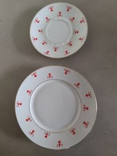 Carstens Sorau Art Deco Kuchenteller und Untertasse