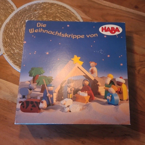Haba weihnachtskrippe aus holz - weihnachtskrippe,