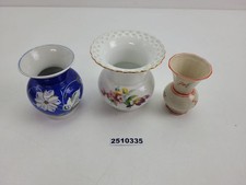 3x Porzellan Vasen Piesau