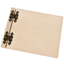 Holz Fotoalbum mit weiße Innenseiten Hochzeitsalbum Holzbuch Holzalbum Holz Buch