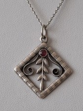 Jugendstilkette Silber 835