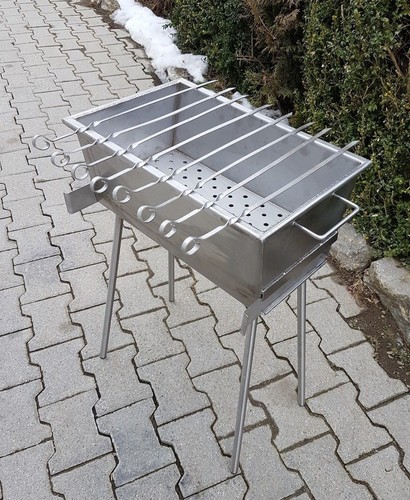 Edelstahlgrill 500mm lang