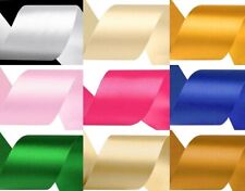 5 Meter Satinband einseitig Schmuckband Geschenkband 4 cm Polyester