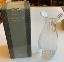 Dartington Kristallvase Willow Vase 9,5" hoch Klarglas geriffelt neu in Box
