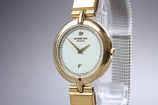 [Exc+5] Raymond Weil Geneve 5350 31 mm elfenbeinfarbenes Zifferblatt Datum Qu...