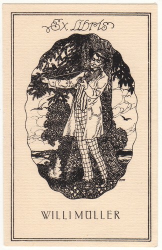 Monogrammist exlibris - k.,