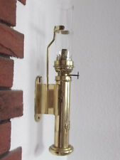 DÄNISCHES DESIGN!! MESSING-WANDPETROLEUMLAMPE VON G.V.HARNISCH KOPENHAGEN #9152