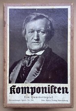 Quartett Spiel Komponisten Ravensburger Nr. 353 antik 48 Karten mit Anleitung