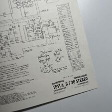 TESLA B 730 Stereo Tonbandgerät | Magnetofon | Grundschaltung | Plan