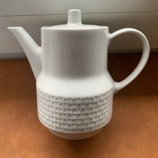 Kaffeekanne alt Retro Kännchen Porzellan weiß ungestempelt