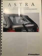 Opel Astra 1997 Irmscher ILine Prospekt Faltblatt Werbung Heft Broschüre Tuning