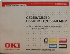 Oki Toner für C5250 C5450 C5510mfp C5540mfp black cyan magenta yellow Rainbowkit