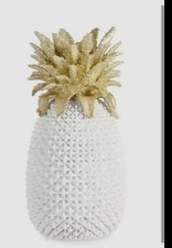 Kare Design Deko Vase Pineapple Weiss 