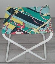 Campingstuhl, Angelhocker, Blumenhocker, Maritim, Vintage, 70er Jahre